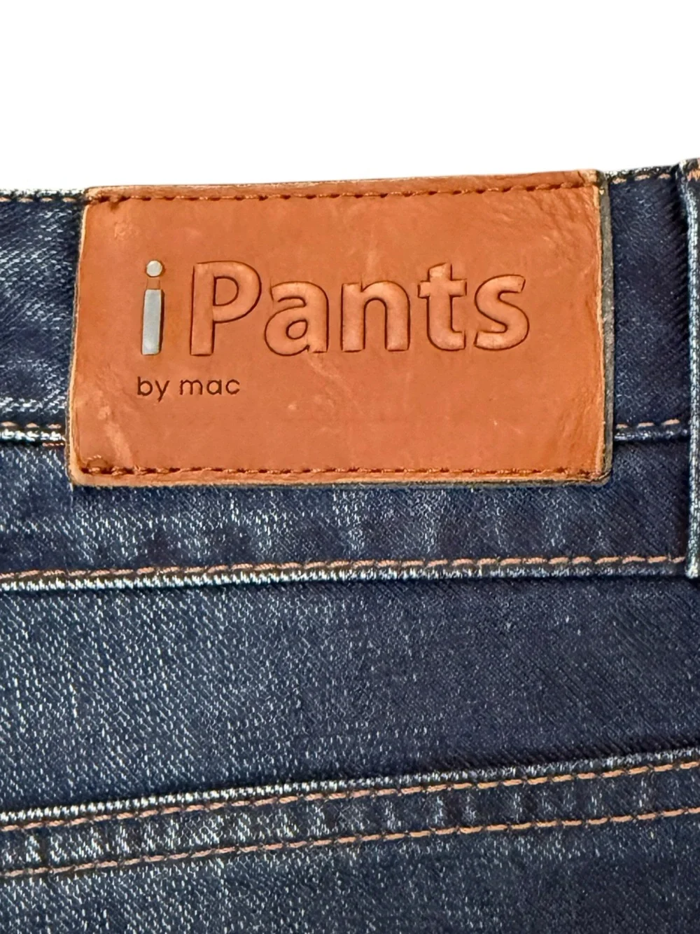 MAC iPants Modern Fit Jeans 33x34 Fit 33x31 Dark Wash Stretch Straight Leg Denim